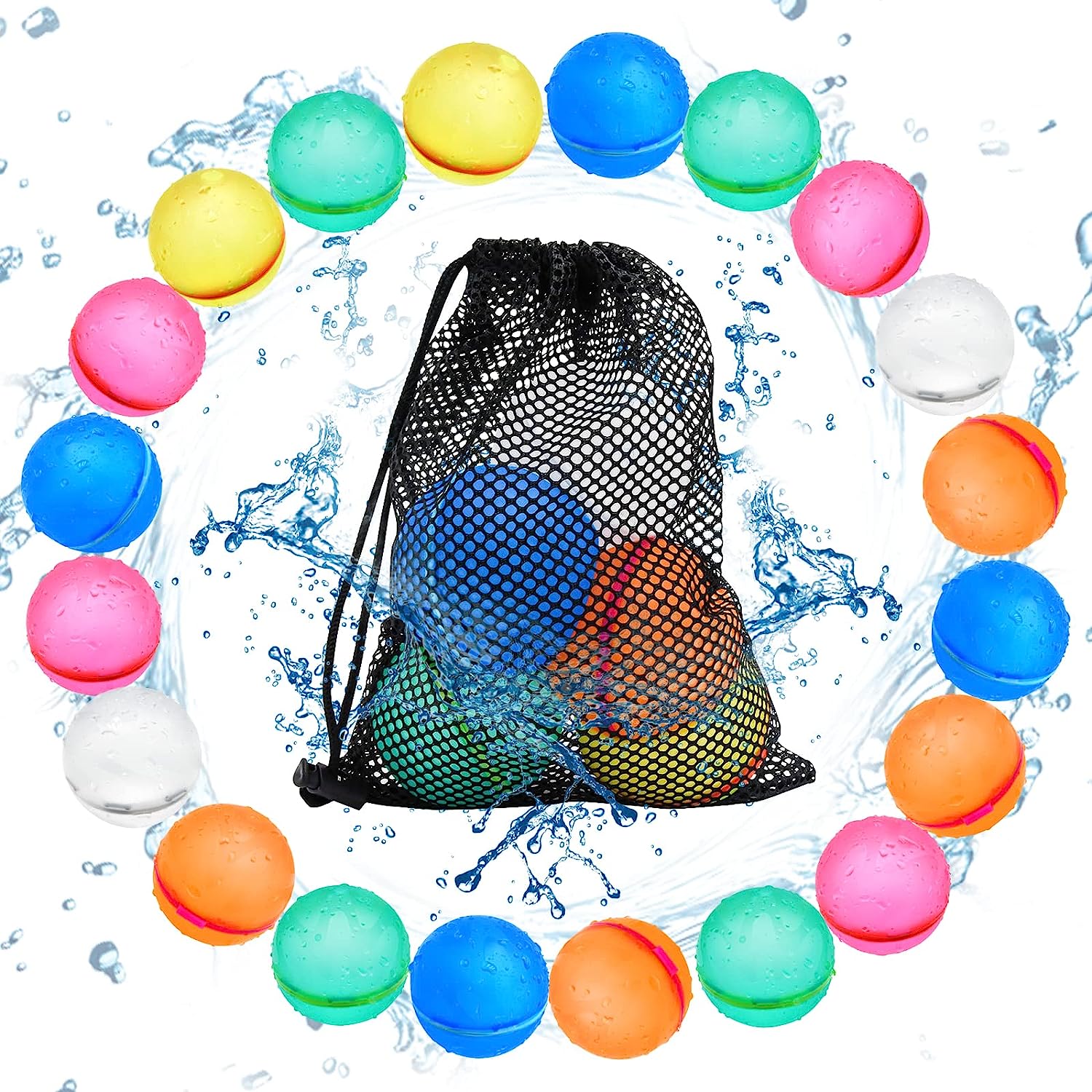 {Brand Name}™ Reusable Water Balloons (12 pcs) Beckett